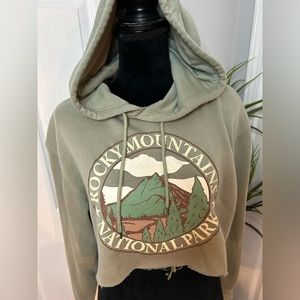 Refuse Cropped Hoodie